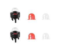 lasuroa 6uds 188-512-1 Bomba Cebado Carburador Presión y Bombilla Cebado, Motores Pequeños Poulan Echo Ryobi Homelite Bolens para Husqvarna Craftsman Desbrozadora Walbro Motosierra(Transparente+Rojo)