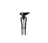 L'ATELIER DU VIN - Chic Monsieur Night - Sacacorchos con tornillos sin fin, color negro