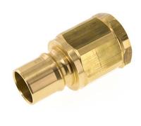 Latón DN 40 Acoplamiento hidráulico Enchufe G 1 1/2 pulgadas Roscas Hembra ISO 7241-1 B D 44,5mm