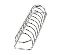 LatoYard Accesorios para freidora de aire, parrilla de acero inoxidable, asador para barbacoa para cocinar al aire libre y camping, tamaño compacto 22 x 6 x 5 cm, color plateado