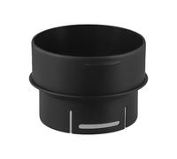 LatoYard Adaptador de salida de ventilación plano de 75 mm a 90 mm para conector de tubo de calefacción Eberspacher, color negro