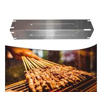 LatoYard Barbacoa de gas de acero inoxidable con escudo térmico, pieza de repuesto ajustable para domador de llamas, distribución mejorada del calor