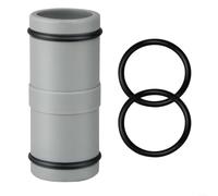 LatoYard Conector de manguera de piscina de 32 mm, ajuste recto de polipropileno resistente con junta tórica de goma para una fácil instalación (1 unidad)
