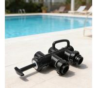 LatoYard Conjunto de válvula deslizante de empuje para Hayward para Pro-Grid - Transparente, control de flujo de 2 vías para filtración de piscina