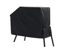 LatoYard Cubierta de parrilla de barbacoa Oxford 210D resistente al viento impermeable para todas las estaciones al aire libre campana de barbacoa 44 x 61 x 30 pulgadas negro