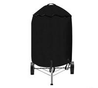 LatoYard Cubierta de parrilla redonda impermeable 210D negro a prueba de polvo protector solar para barbacoa al aire libre hervidor 71 x 56 cm (77 x 58 cm)