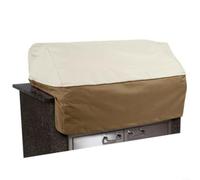 LatoYard Cubierta superior para parrilla al aire libre, café beige, protector de barbacoa Oxford 600D, resistente a la intemperie para patio y jardín, (420D: 81 x 66 x 61 cm)