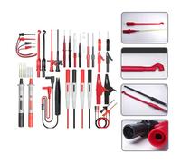 LatoYard Kit de accesorios de multímetro de 25 piezas con sondas de perforación de alambre y clips de cocodrilo, 1000 V para cables de prueba de cobre puro CAT III, reparación electrónica