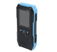 LatoYard Medidor de humedad de pantalla a color de 24 pulgadas 4 en 1, probador de pared de madera inductivo 0-75% para almacenamiento de datos de sonido, 17 mm de profundidad, color negro