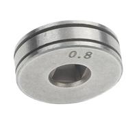 LatoYard MIG - Rodillo guía de alimentación de alambre de soldadura de 25 x 7 mm, rueda de acero con ranura en V 06-10 mm, pieza de repuesto para máquina alimentadora de alambre