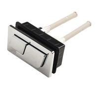 LatoYard Moderno inodoro rectangular con doble botón de descarga para tanque, válvula de interruptor de descarga de ahorro de agua, pieza de baño de repuesto ABS + PP