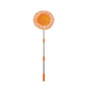 LatoYard Mopa giratoria de pared con varilla extensible, cepillo de limpieza en seco y húmedo, techos altos, esquinas, almacenamiento de vidrio