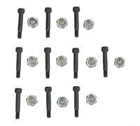 LatoYard Paquete de 10 tuercas y pernos del eje del motor para Traeger, para parrillas Z, para hornos de pellets Camp Chef, kit de hardware de repuesto SUB186 KIT0783 PG24-25