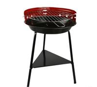 LatoYard Parrilla de carbón redonda clásica de 35 cm, barbacoa de metal portátil con protector contra el viento y capacidad de combustible de 1,25 kg para jardín, camping, picnic, color negro