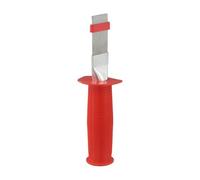 LatoYard Peine de aletas ajustable de acero inoxidable para limpieza de aire acondicionado, condensador eficiente, alisador de aletas con mango, color rojo