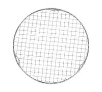 LatoYard Ronda de acero inoxidable parrilla parrilla barbacoa red para carbón gas eléctrico camping al aire libre cocina (D25cm)