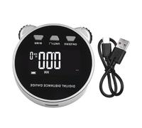LatoYard Rueda de medición digital profesional de 200 m, regla de rodillo con pantalla retroiluminada transparente, USB, para carga rápida, datos para función de memoria, medición adecuada de