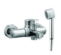 Laufen Citypro - Grifo monomando de bañera con accesorios, cromo HF500962100600