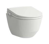 Laufen Cleanet Pro Lite - Bidé electrónico con cerámica, suspendido, sin borde, SoftClose, blanco H613890000S002