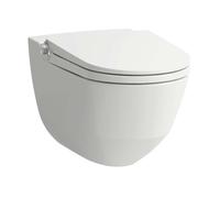 Laufen Cleanet Riva - Bidé electrónico con cerámica, Rimless, SoftClose, blanco mate H8206917570001