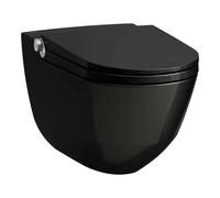 Laufen Cleanet Riva - Bidé electrónico con cerámica, Rimless, SoftClose, LCC, negro H8206910200001