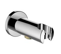Laufen - Codo de ducha con soporte, cromo HF504778100000