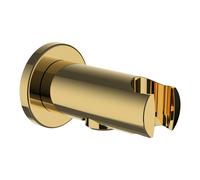 Laufen - Codo de ducha con soporte, oro brillante HF504778463000