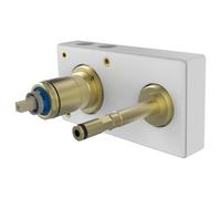 Laufen Concealed Bodies - Cuerpo de montaje empotrado, Simibox 2 point, palanca izquierda HF574047000000