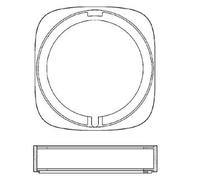 Laufen Concealed Bodies - Florón de extensión 15 mm HF564007100000