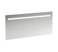 LAUFEN espejo Leelo con iluminación LED horizontal integrada, marco de aluminio, 1500 mm, versión para interruptor de luz externa, H4476919501441