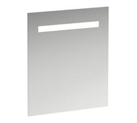 LAUFEN espejo Leelo con iluminación LED horizontal integrada, marco de aluminio, 600 mm, versión para interruptor de luz externa, H4476319501441