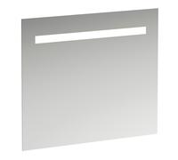LAUFEN espejo Leelo con iluminación LED horizontal integrada, marco de aluminio, 800 mm, versión para interruptor de luz externa, H4476419501441