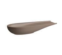 LAUFEN Il Bagno Alessi lavabo bol, sin rebosadero, 100x38cm, incl. válvula de desagüe, H8189741881121, Color: Café mate
