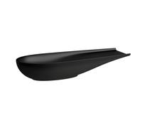 LAUFEN Il Bagno Alessi lavabo bol, sin rebosadero, 100x38cm, incl. válvula de desagüe, H8189747161121, Color: Negro Mate
