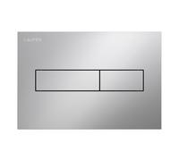 LAUFEN INEO placa de accionamiento Horizon, para elemento de WC, accionamiento de doble descarga, H9001110070001, Color: Cromo mate