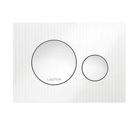 LAUFEN INEO placa de accionamiento Moondance, para elemento de WC, accionamiento de doble descarga, H9001160000001, Color: Blanco brillante