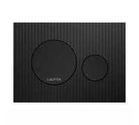 LAUFEN INEO placa de accionamiento Moondance, para elemento de WC, accionamiento de doble descarga, H9001167160001, Color: Negro Mate