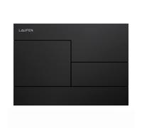 LAUFEN INEO placa de accionamiento SKYline, para elemento de WC, accionamiento de doble descarga, H9001187160001, Color: Negro Mate