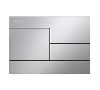 LAUFEN INEO placa de accionamiento SKYline, para elemento de WC, accionamiento de doble descarga, H9001180070001, Color: Cromo mate