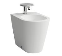 LAUFEN Kartell Bidé de pie, 1 orificio de grifo, 370x545x430mm, H8323317573021, Color: Nieve (blanco mate)