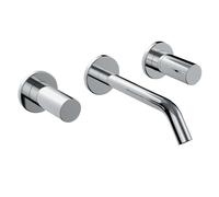 Laufen Kartell - Grifo empotrado de lavabo, montaje de 3 orificios, cromo H3123360041201