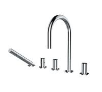 Laufen Kartell - Grifo para el borde de bañera, 5 orificios, cromo H3223350042821