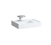 Laufen Kartell - Lavabo 60x46 cm, con 1 agujero para grifo, SaphirKeramik, blanco H8103340001111