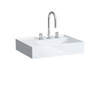 Laufen Kartell - Lavabo 60x46 cm, con 3 agujeros para grifo, SaphirKeramik, con LCC, blanco H8103354001581