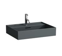 LAUFEN Kartell lavabo bajo encimera, 1 agujero para grifo, con rebosadero, 600x460mm, H8103337581041, Color: Grafito mate