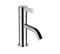 LAUFEN Kartell Mezclador monomando para lavabo, caño fijo, sin válvula de desagüe, 115 mm de proyección, H3113310041001, Color: cromado