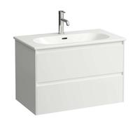 Laufen Lani for Lua - Armario con lavabo, 51x77x44 cm, 2 cajones, blanco mate H8600872601041