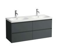 Laufen Lani - Mueble de lavabo, 118x45x52 cm, 4 cajones, gris H4035741122661