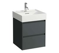 Laufen Lani - Mueble de lavabo, 48x45x52 cm, 2 cajones, gris H4035121122661