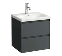 Laufen Lani - Mueble de lavabo, 54x45x52 cm, 2 cajones, gris H4035221122661